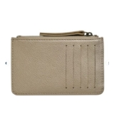 Zipped Coin Purse Gold with 5 Card Slots