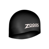 Zoggs Unisex Easy-Fit Silicone Swimming Cap Black One Size