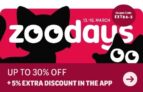 Zooplus – Zoodays up to 30% off selected products (13-16th March)