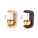 Zoyiancy 2pc Wooden Doorbell, Magnetic Chime, Storefront Bell