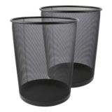 Zuvo Lightweight and Sturdy Circular Mesh Waste Bin – Pack of 2