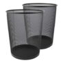 Zuvo Lightweight and Sturdy Circular Mesh Waste Bin – Pack of 2