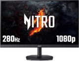 acer Nitro KG272Z3 27 inch Full HD (1920 x 1080) Gaming Monitor – 280Hz, 0.5ms, IPS Panel, FreeSync Premium, 99% sRGB, HDR Ready, Speakers, DisplayPort, HDMI
