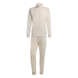 adidas Mens Basic 3-Stripes Tricot Track Suit – Crystal Linen/white – Size L