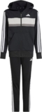 adidas Unisex Kids SEASONAL ESSENTIALS TIBERIO 3 STRIPES FLEECE TRACKSUIT