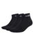 adidas Unisex Think Linear Ankle Socks 3 Pairs, Black/White, size 4.5-6
