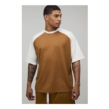 boohooMAN Oversized Raglan Short Sleeve T-Shirt