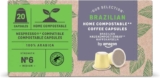 by Amazon Home Compostable Coffee Capsules Compatible with Nespresso, 100% Brazilian Arabica, 20 Count