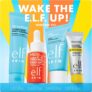 e.l.f. SKIN Wake the e.l.f. Up Skincare Kit, Travel-Size Hydrating Face Cleanser, Sunscreen, Moisturizer & Brightening Serum, Vegan & Cruelty-Free