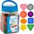 edxeducation Transparent Large Buttons Mini Jar Set of 60 Sensory Toy Light Panel Accessory Early Years Resource Ages 18M