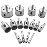 flintronic Diamond Drill Bit Set, 15PCS(8mm-50mm) Carbon Steel Hole Saw Cutter Tools Set – Sold by XJYEU / FBA