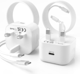 for iPhone 17 16 15 Charger, 2Pack USB C Charger Plug 20W PD with 2M USB C to C Fast Charging Cable for iPhone 17/17 Pro/17 Air/17 Pro Max/16 Pro Max/15 Pro Max/Air 5/Air 4, iPad 10/Mini 6