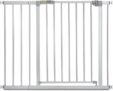 hauck Safety Gate for Doors and Stairs Stop N Safe 2 incl. 21 cm Extension / Pressure Fit / 96 – 101 cm Large / Metal / Grey
