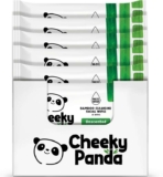he Cheeky Panda Bamboo Face Cleanser Makeup Remover Wipes Unscented 6 Packs of 25