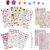 iJiZuo 3500pcs Gem Stickers with Pick Up Tweezer, 10 Sheets Stick on Gems Jewel Stickers Self-Adhesive Rhinestone, for DIY Nail Crafts Jewel Clothes Makeup