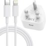 iPhone Charger Fast Charge, MFi Certified 25W PD USB C Charger with 2M/6FT Fast Charging Cable for iPhone 14/13/12/11 Pro/Pro Max/XS Max/XS/XR/X/SE/8/iPad, USB C Wall Chargers Power Adapter