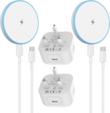 iPhone Wireless Charger 2Pack,15W Mag-Safe Charger Pad and 20W Fast USB C Plug with 6FT USB-C to USB-C Cable,Magnetic Wireless Fast Charge for iPhone17 16 15 14 13 12 Pro/Pro Max/Air/Plus,Airpods