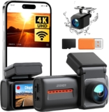 iZEEKER 4K Dash Cam Front and Rear, WiFi 6 Dashcam with FREE 32GB Card, 4K1080P Dual Dash Camera, 2.99 IPS Display, APP, Night Vision, WDR, G-Sensor, Loop Recording, 24H Parking Mode, Voice Prompt