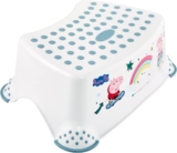 keeeper Peppa Pig Step Stool, For Children From Approx. 3 to 14 Years Old, Anti-Slip, Tomek, Nordic White