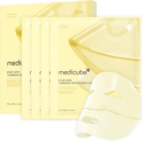 medicube Kojic Acid Turmeric Brightening Gold Jelly Gel Mask Overnight Face Mask for Glass Glow Skin- Elasticity, Hydrating, Firming and Moisturizing Korean Skincare, 28grams x 4ea