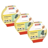 tesa Masking Tape Professional – Painters tape made of thin Washi paper – for indoors and outdoors – 3x 25 m x 25 mm