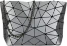 whatUneed Womens Fashion Geometric Lattice Shoulder Bag, PU Leather Casual Cross-body Messenger Bag for Girls